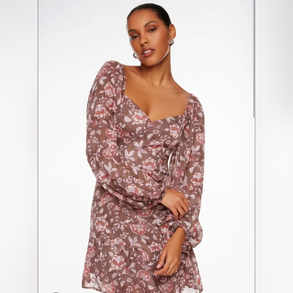 Floral Long Sleeve Dress